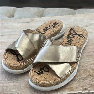 Sam Edelman sandals gold‎ color